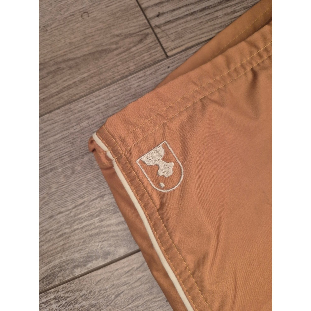 Dandy Del Mar Mens Bronze Orange Lace Up Swim Trunks Board Shorts Size 32 - Picture 2 of 11